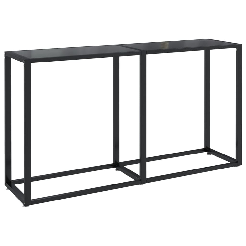 Konsolentisch Schwarz 140x35x75,5 cm Hartglas Stilecasa