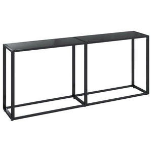 Konsolentisch Schwarz 180x35x75,5 cm Hartglas Stilecasa