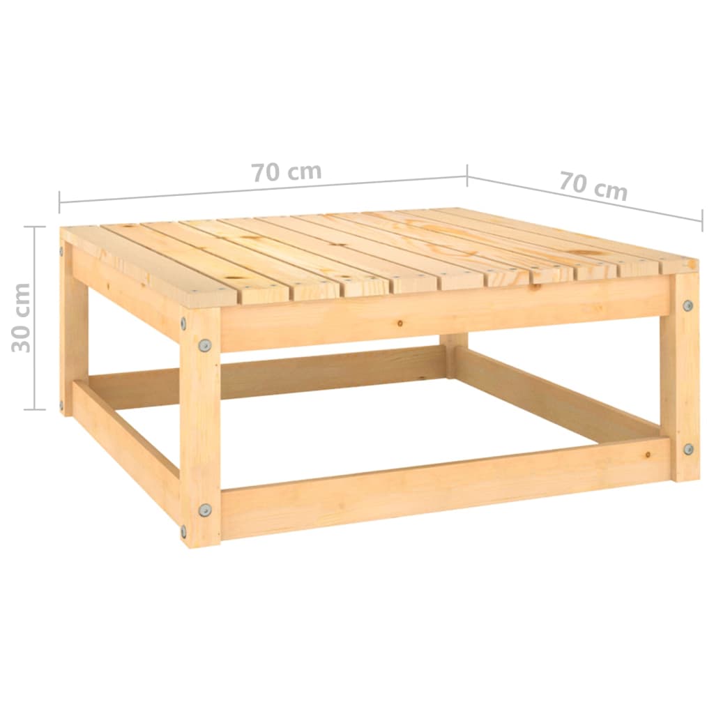 11-tlg. Garten-Lounge-Set Massivholz Kiefer Stilecasa