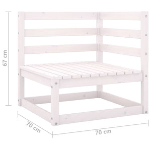 vidaXL 4-Sitzer-Gartensofa mit Kissen Kiefer Massivholz