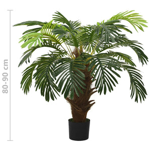 vidaXL Künstliche Palme Cycas mit Topf 90 cm Grün