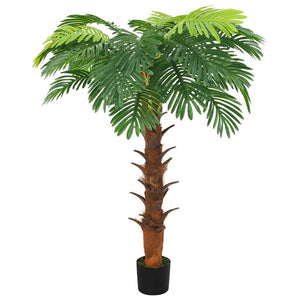 vidaXL Künstliche Palme Cycas mit Topf 160 cm Grün