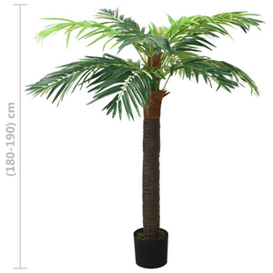 vidaXL Künstliche Palme Phönix mit Topf 190 cm Grün