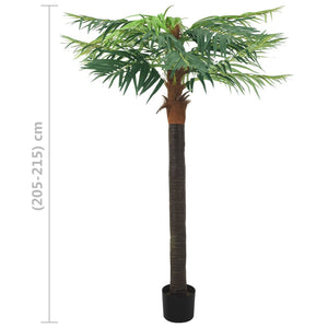 vidaXL Künstliche Palme Phönix mit Topf 215 cm Grün