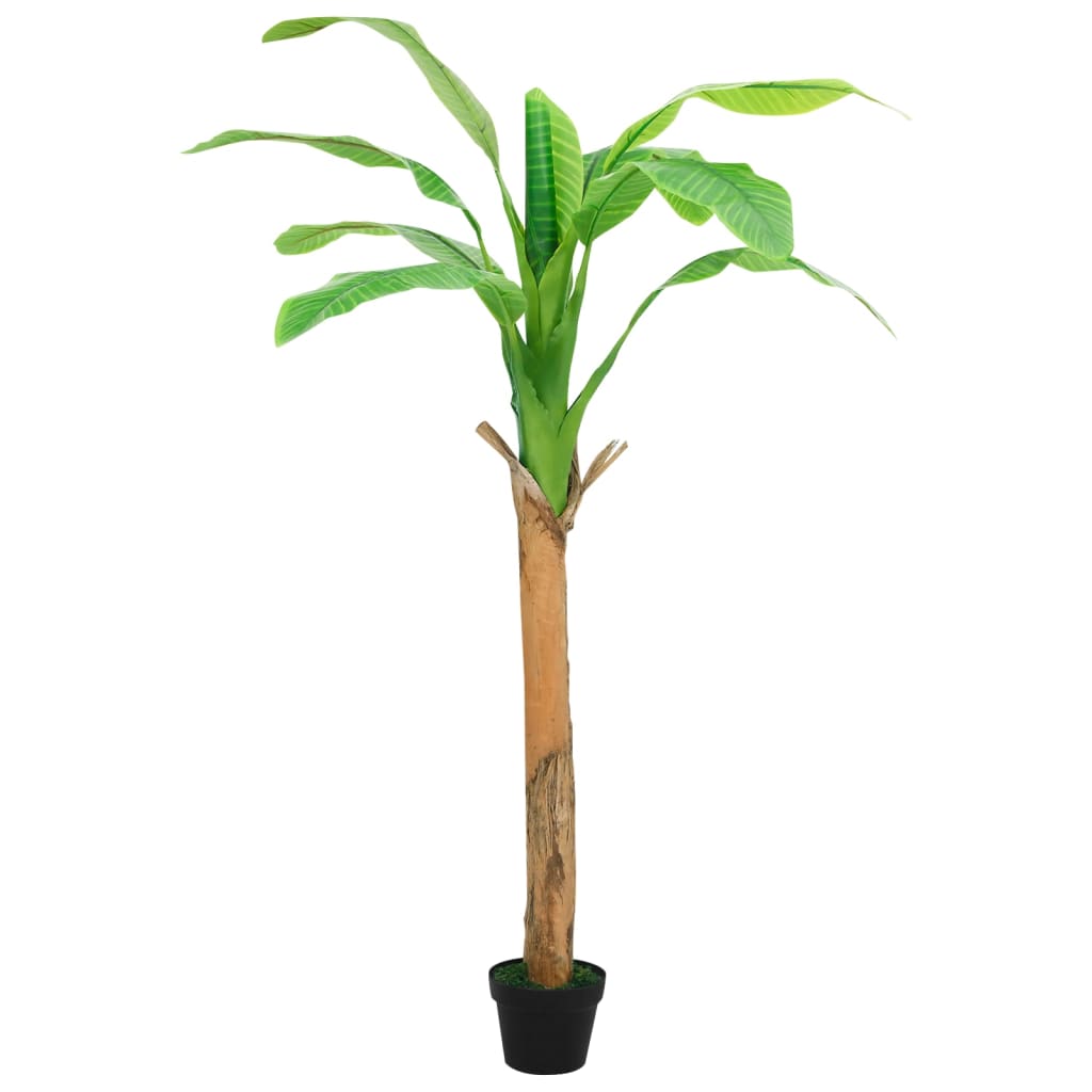 vidaXL Künstlicher Bananenbaum mit Topf 180 cm Grün