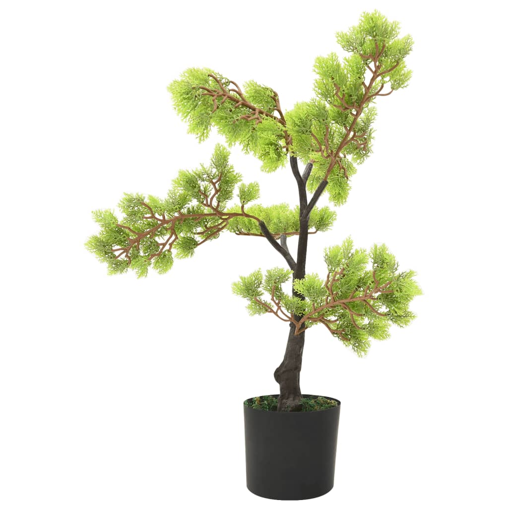 Künstlicher Bonsai Zypresse mit Topf 60 cm Grün