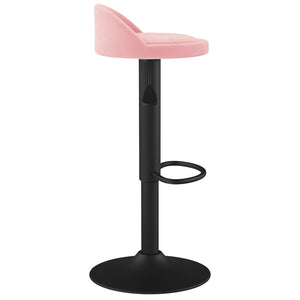 vidaXL Barhocker 2 Stk. Rosa Samt