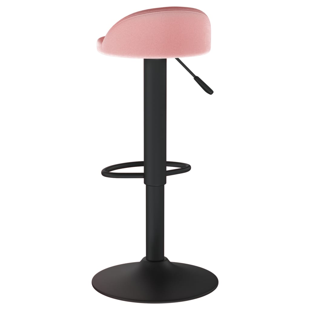 vidaXL Barhocker 2 Stk. Rosa Samt