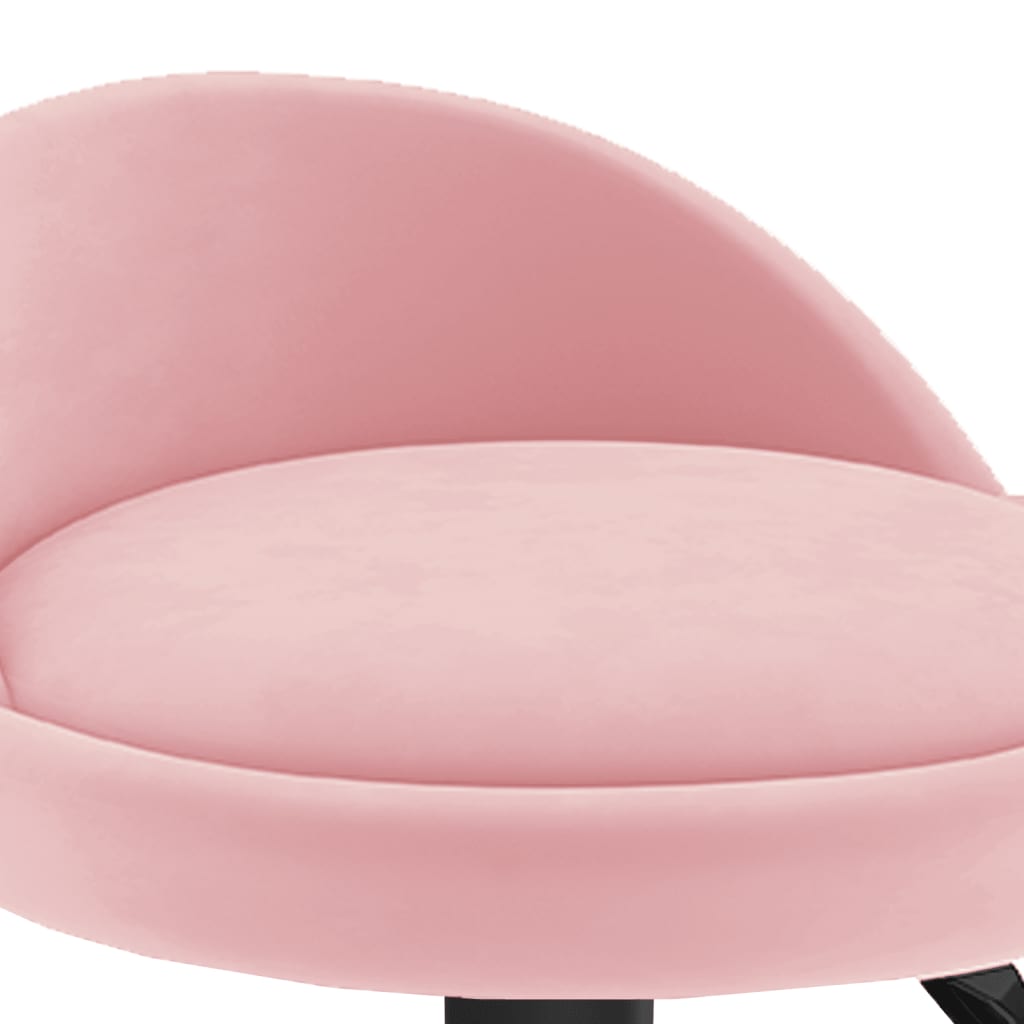 vidaXL Barhocker 2 Stk. Rosa Samt