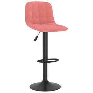 vidaXL Barhocker 2 Stk. Rosa Samt