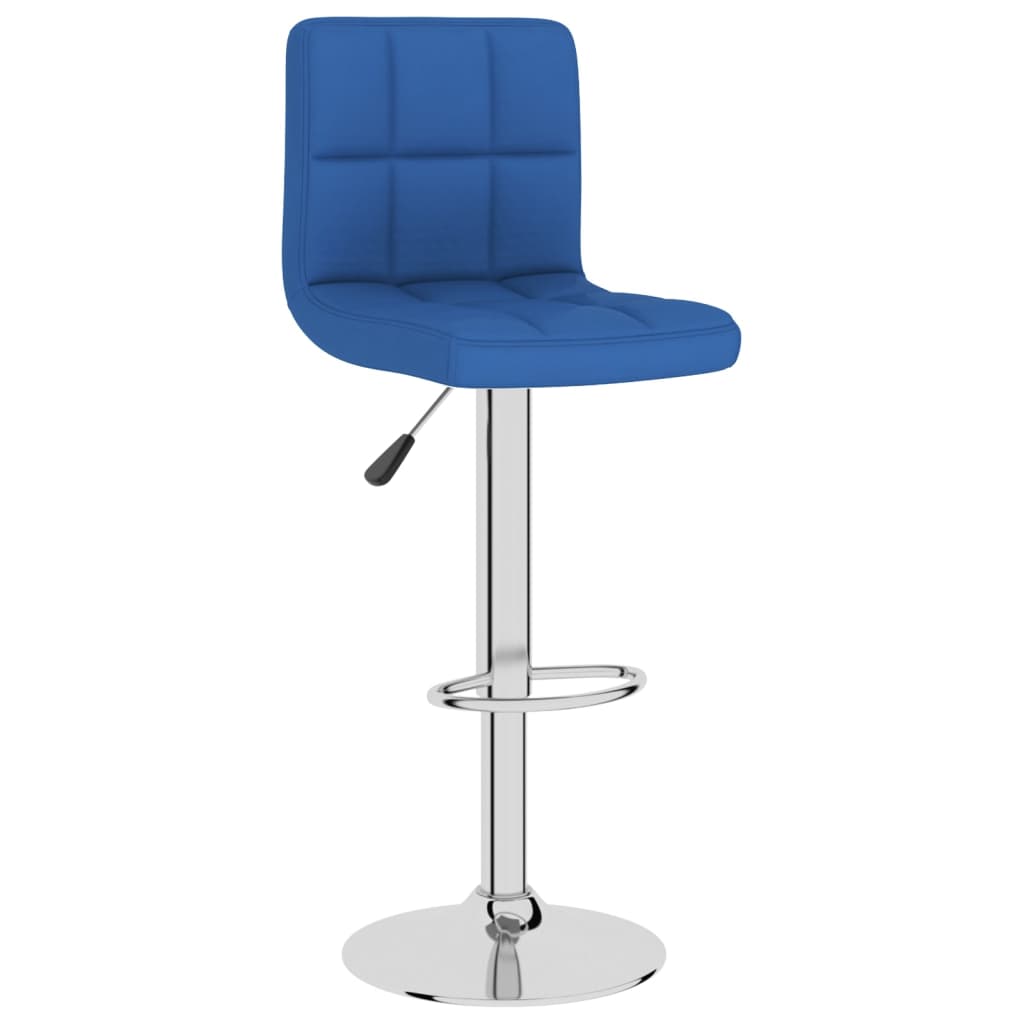 vidaXL Barhocker 2 Stk. Blau Stoff