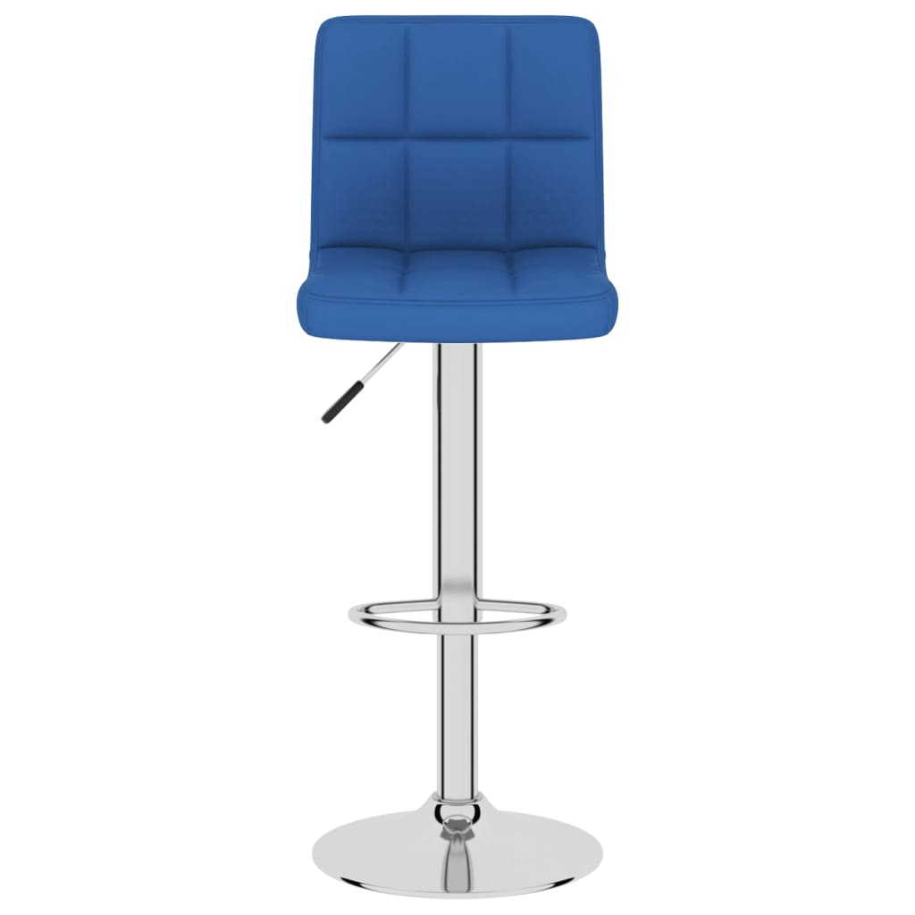 vidaXL Barhocker 2 Stk. Blau Stoff