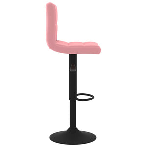 vidaXL Barhocker 2 Stk. Rosa Samt