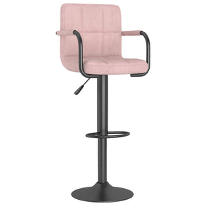 vidaXL Barhocker 2 Stk. Rosa Samt