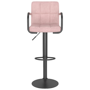 vidaXL Barhocker 2 Stk. Rosa Samt