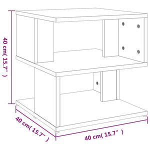 vidaXL Beistelltisch Betongrau 40x40x40 cm Holzwerkstoff