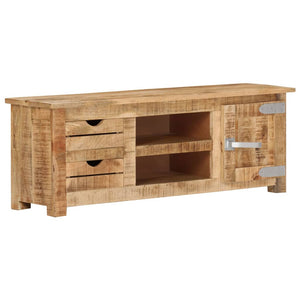 TV-Schrank 110x30x40 cm Raues Mangoholz Stilecasa