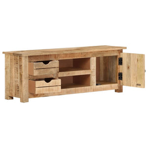 TV-Schrank 110x30x40 cm Raues Mangoholz Stilecasa