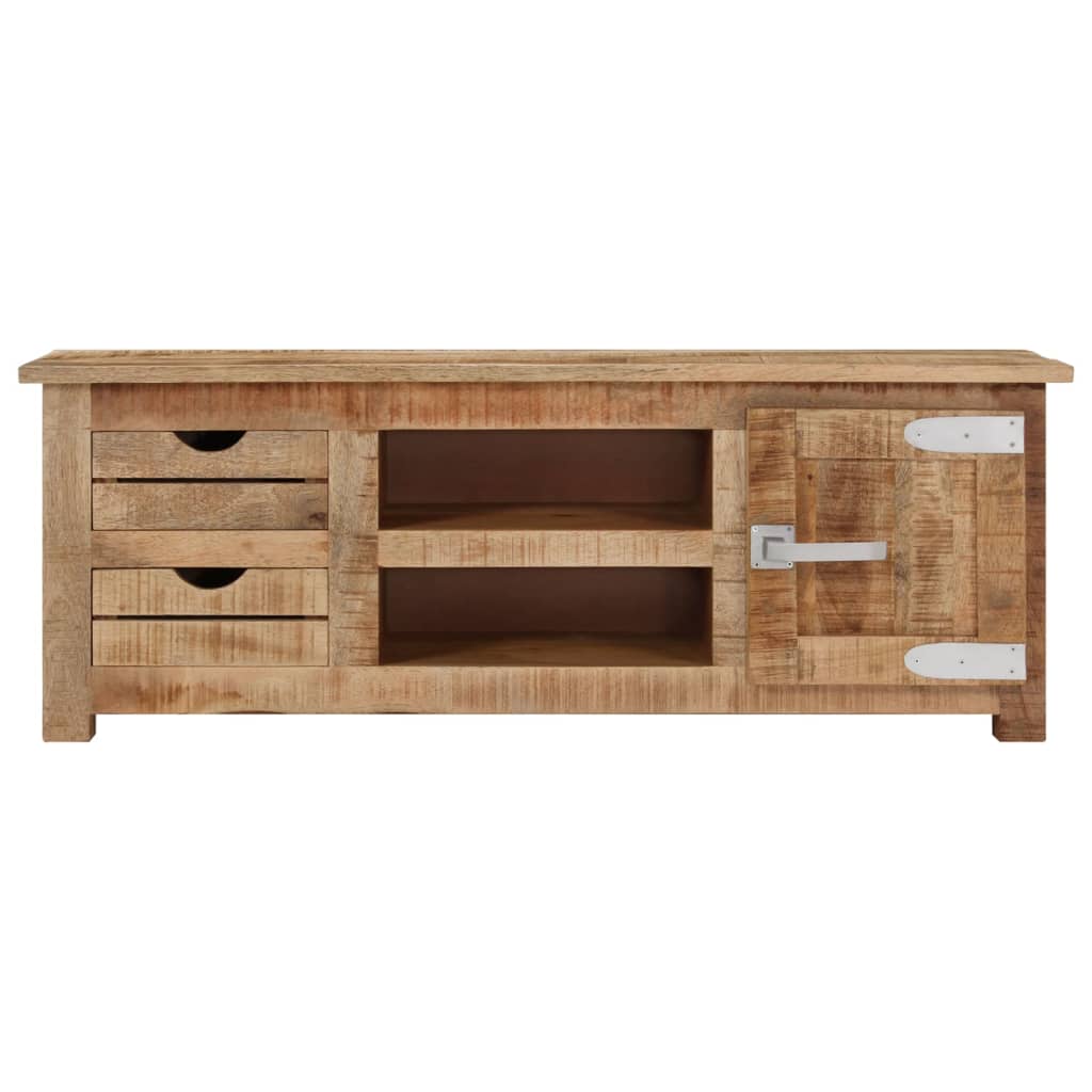 TV-Schrank 110x30x40 cm Raues Mangoholz Stilecasa