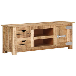 TV-Schrank 110x30x40 cm Raues Mangoholz Stilecasa