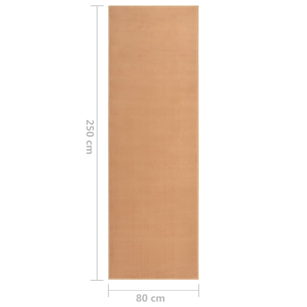 vidaXL Teppichläufer BCF Beige 80x250 cm