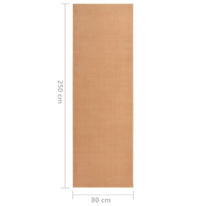 vidaXL Teppichläufer BCF Beige 80x250 cm