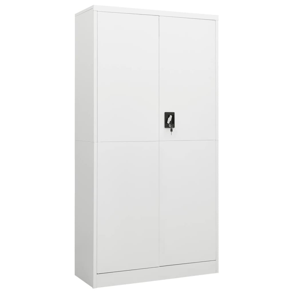 vidaXL Schließfachschrank Weiß 90x40x180 cm Stahl