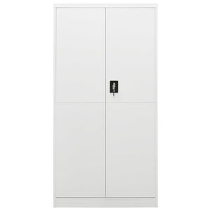 vidaXL Schließfachschrank Weiß 90x40x180 cm Stahl