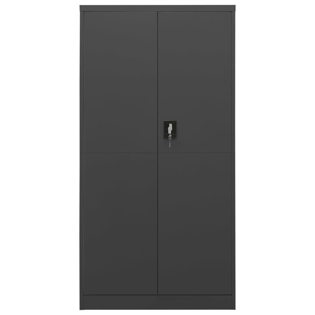 vidaXL Schließfachschrank Anthrazit 90x40x180 cm Stahl