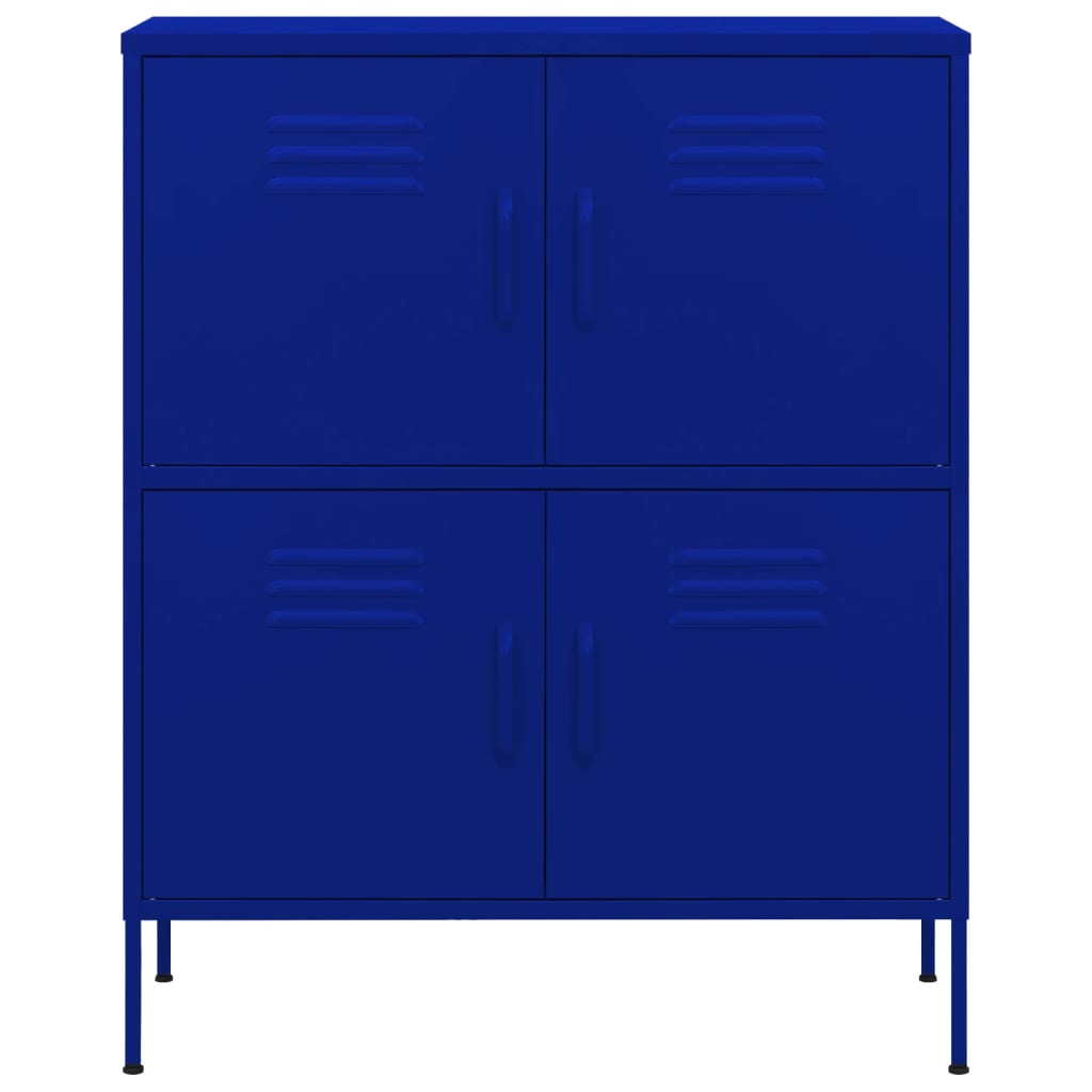 vidaXL Lagerschrank Marineblau 80x35x101,5 cm Stahl