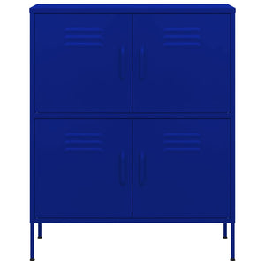 vidaXL Lagerschrank Marineblau 80x35x101,5 cm Stahl