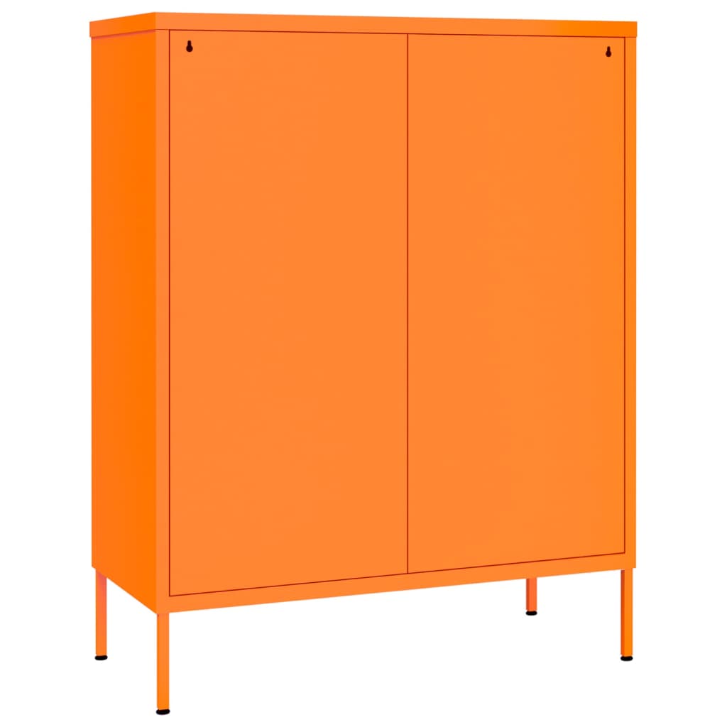 vidaXL Schubladenschrank Orange 80x35x101,5 cm Stahl