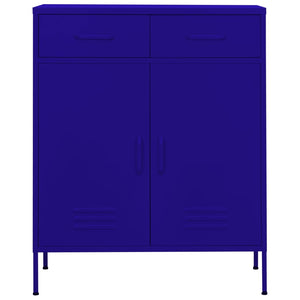 vidaXL Lagerschrank Marineblau 80x35x101,5 cm Stahl