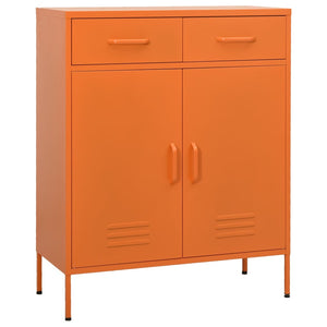 Lagerschrank Orange 80x35x101,5 cm Stahl Stilecasa