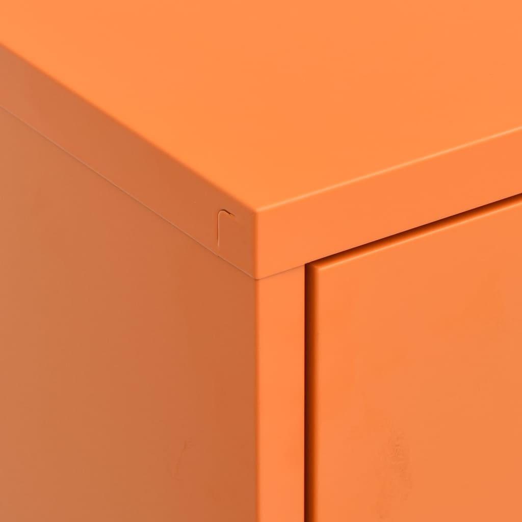 Lagerschrank Orange 80x35x101,5 cm Stahl Stilecasa