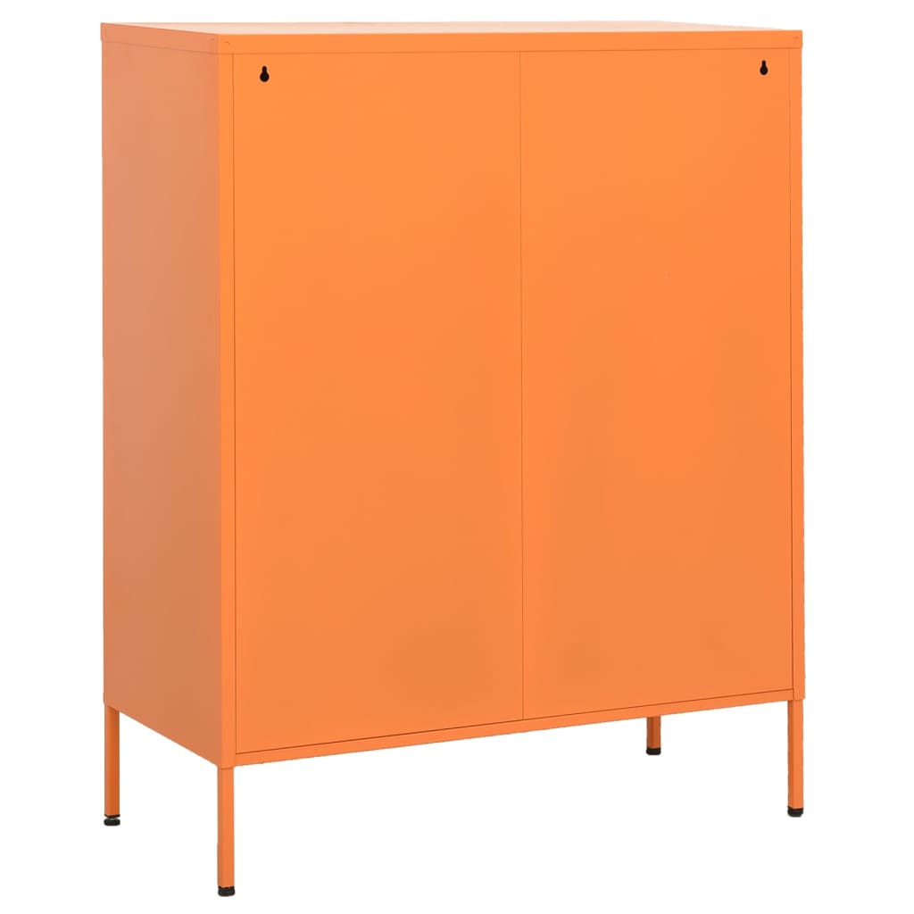 Lagerschrank Orange 80x35x101,5 cm Stahl Stilecasa