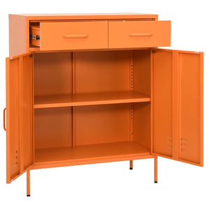 Lagerschrank Orange 80x35x101,5 cm Stahl Stilecasa