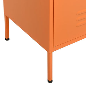 Lagerschrank Orange 80x35x101,5 cm Stahl Stilecasa