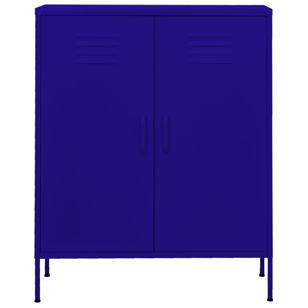 Lagerschrank Marineblau 80x35x101,5 cm Stahl Stilecasa