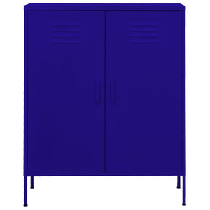 Lagerschrank Marineblau 80x35x101,5 cm Stahl Stilecasa