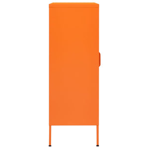 vidaXL Lagerschrank Orange 80x35x101,5 cm Stahl