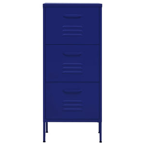 vidaXL Lagerschrank Marineblau 42,5x35x101,5 cm Stahl