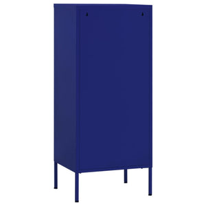 vidaXL Lagerschrank Marineblau 42,5x35x101,5 cm Stahl