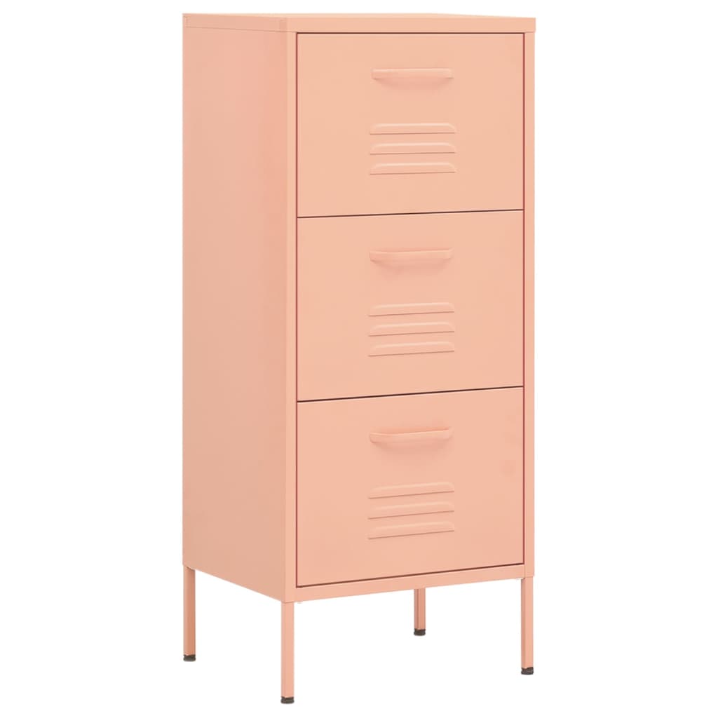 Lagerschrank Rosa 42,5x35x101,5 cm Stahl Stilecasa