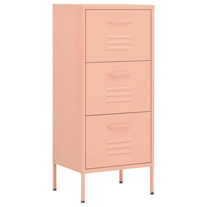 Lagerschrank Rosa 42,5x35x101,5 cm Stahl Stilecasa