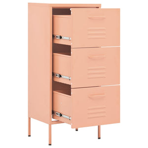 Lagerschrank Rosa 42,5x35x101,5 cm Stahl Stilecasa