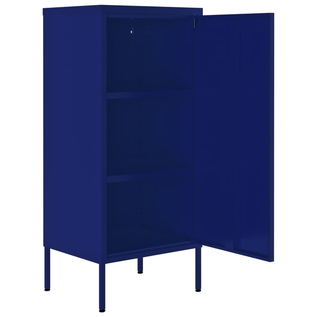 vidaXL Lagerschrank Marineblau 42,5x35x101,5 cm Stahl