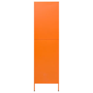 Kleiderschrank Orange 90x50x180 cm Stahl Stilecasa