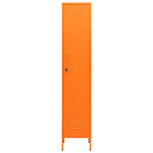 vidaXL Schließfachschrank Orange 35x46x180 cm Stahl