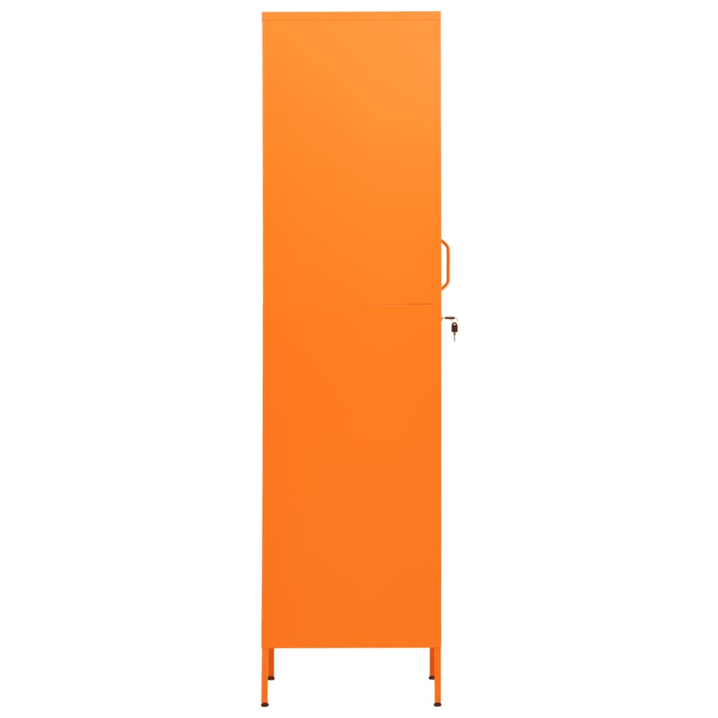 vidaXL Schließfachschrank Orange 35x46x180 cm Stahl